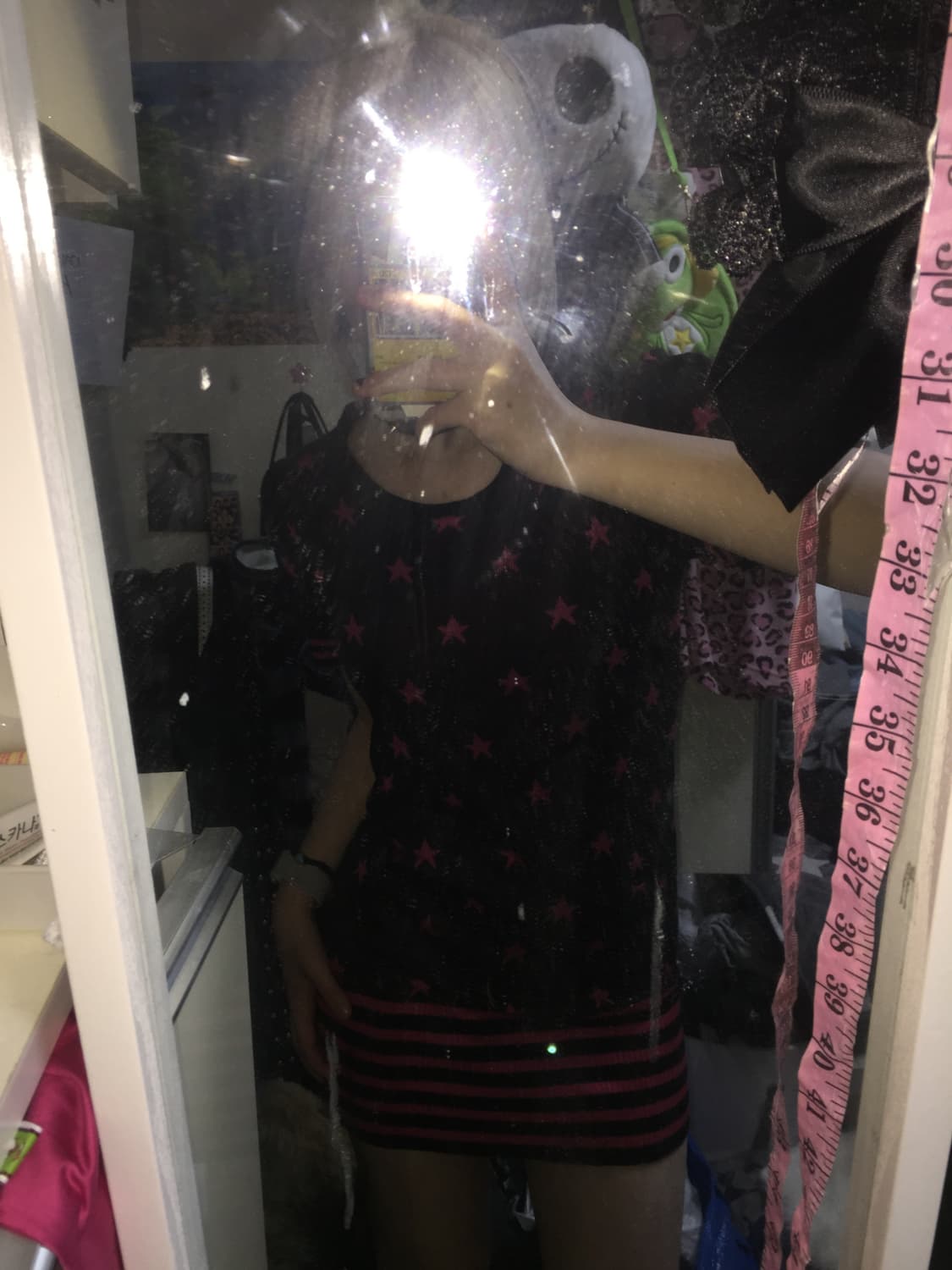 빈티지 XOXO 별 스타 니트 후드 원피스 상품이미지2