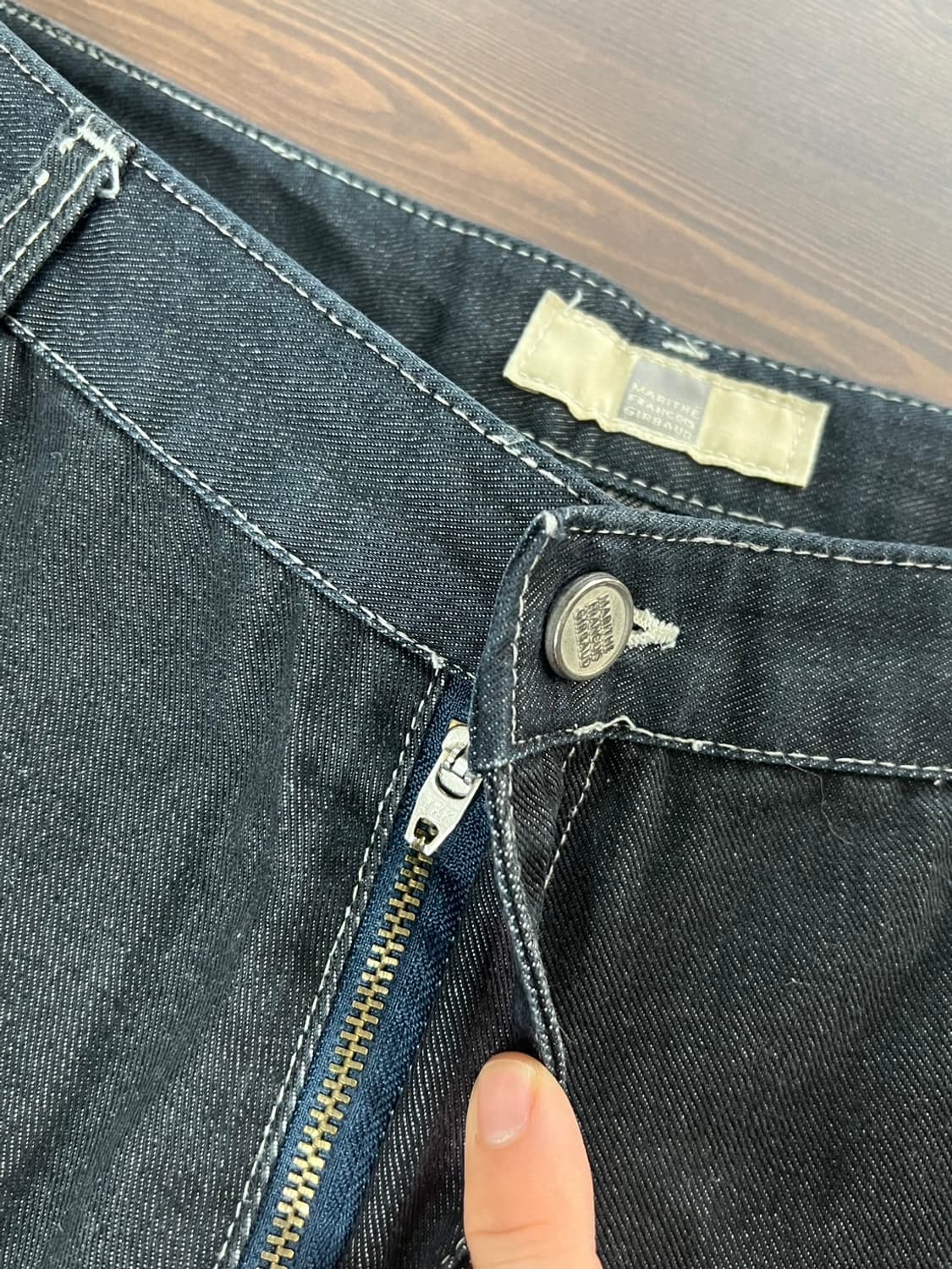00s 마리떼프랑소와 흑청 데님 버뮤다 팬츠 상품이미지6