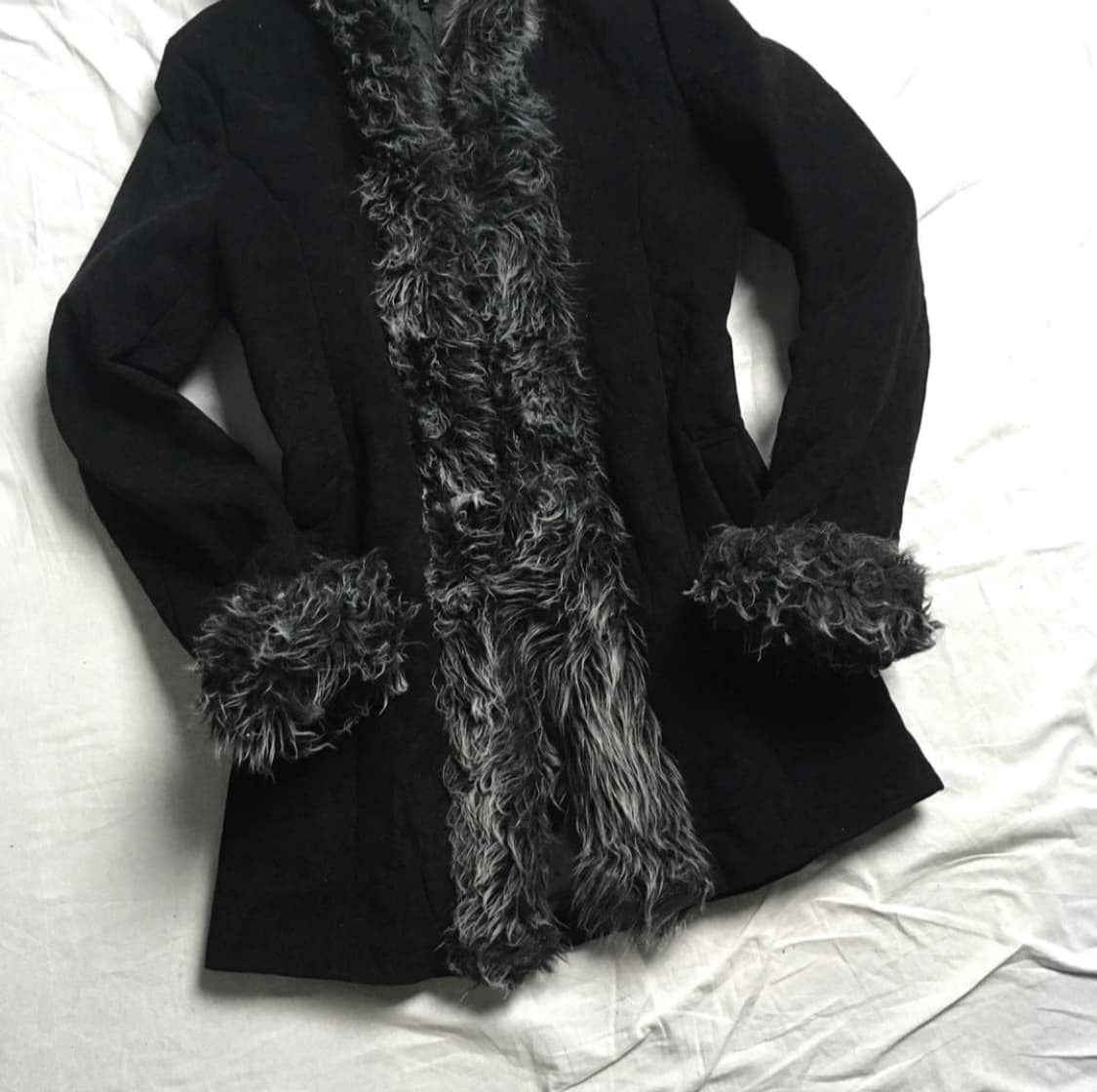 Vkei 비주얼계 펑크 갸루 퍼 후드 자켓 상품이미지3