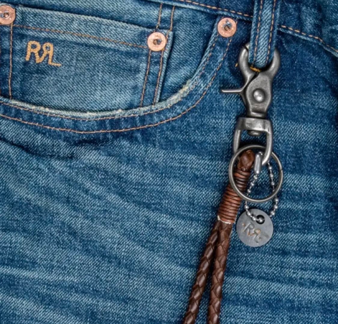 RRL 브레이디드 레더 키 포브 더블알엘 키링 상품이미지2