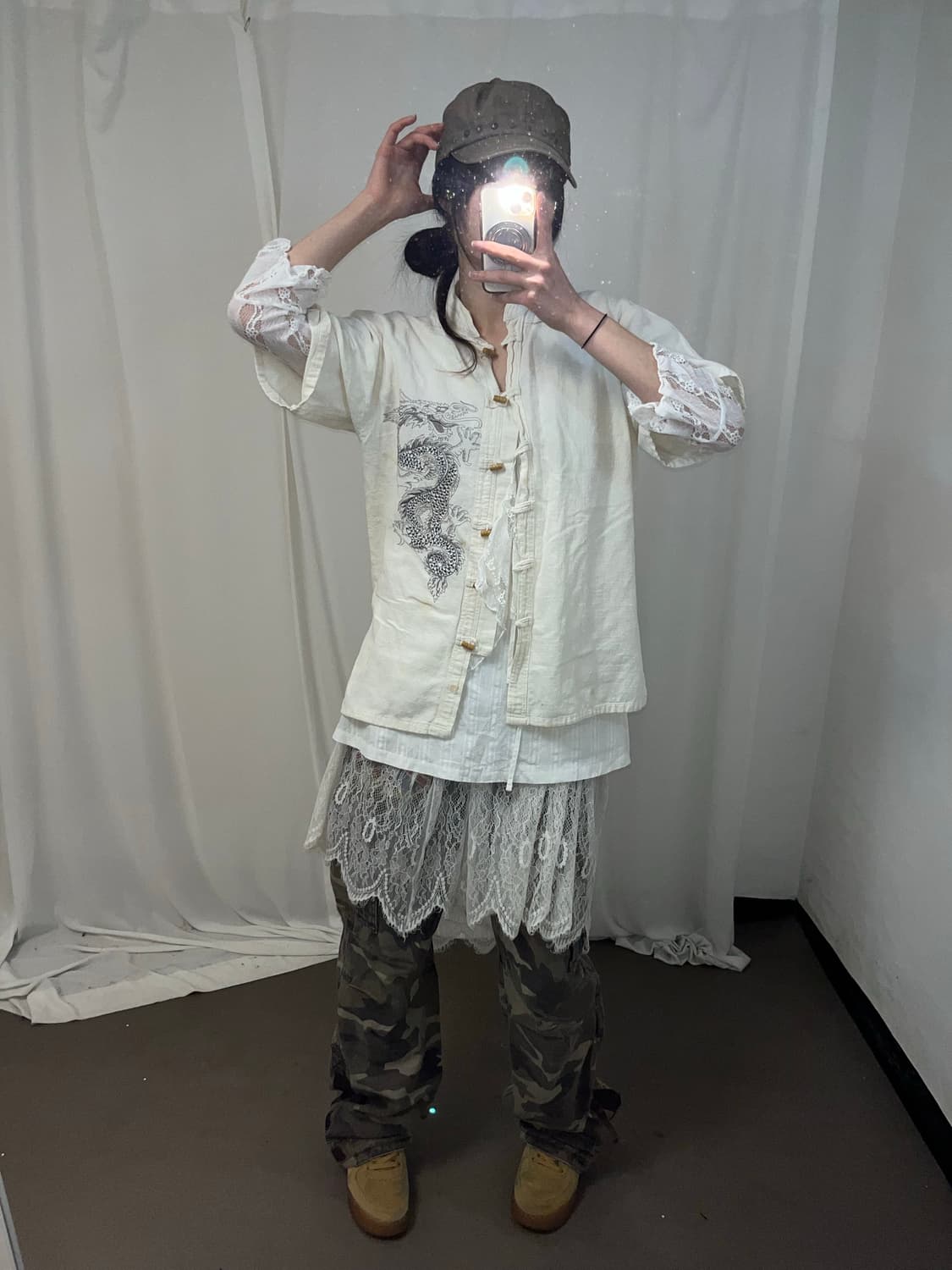 재패니즈 걸 너드 레이어드 셋업 상품이미지5