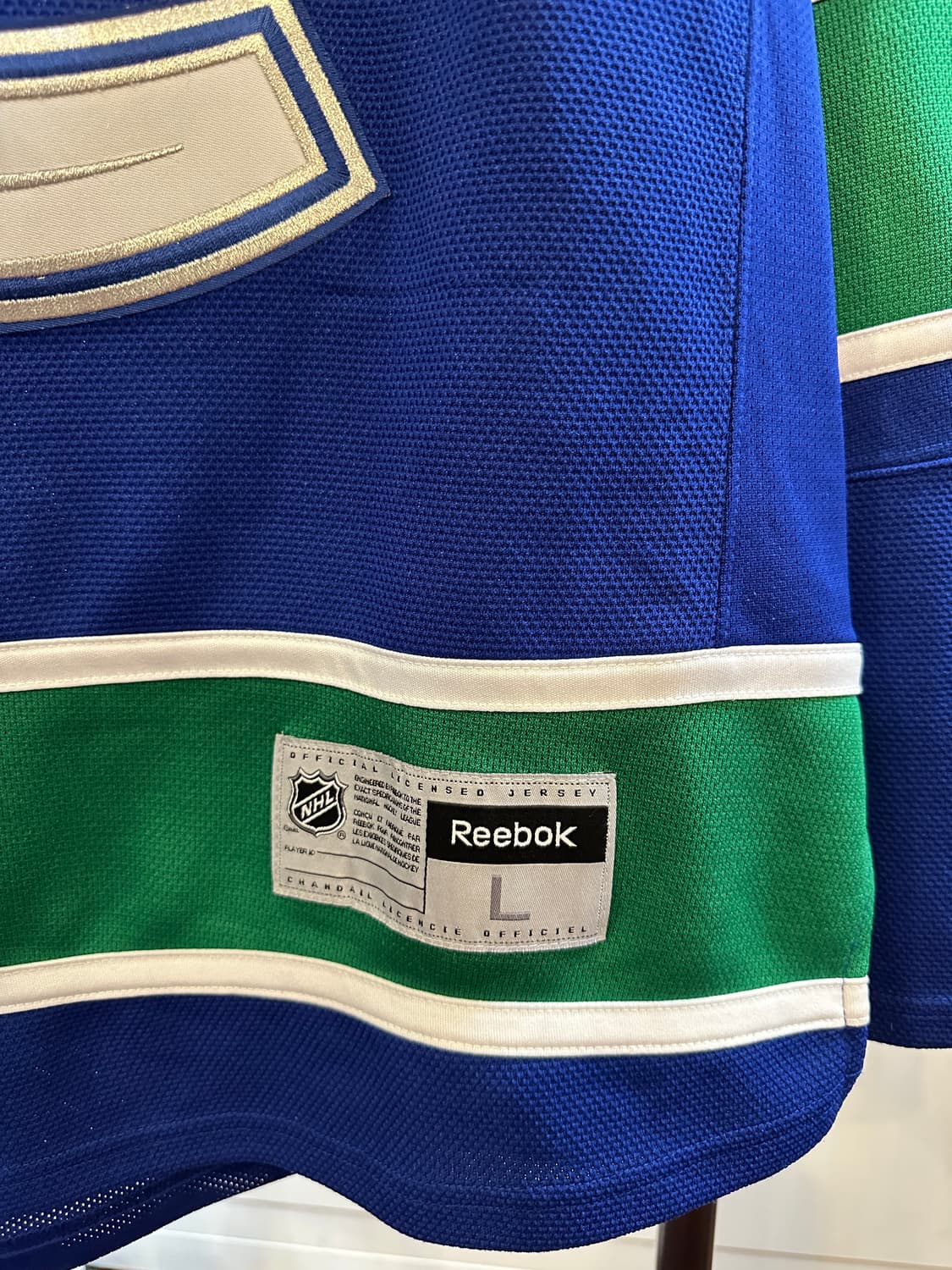 리복 NHL 벤쿠버 캐넉스 아이스하키 홈 저지 L 상품이미지3