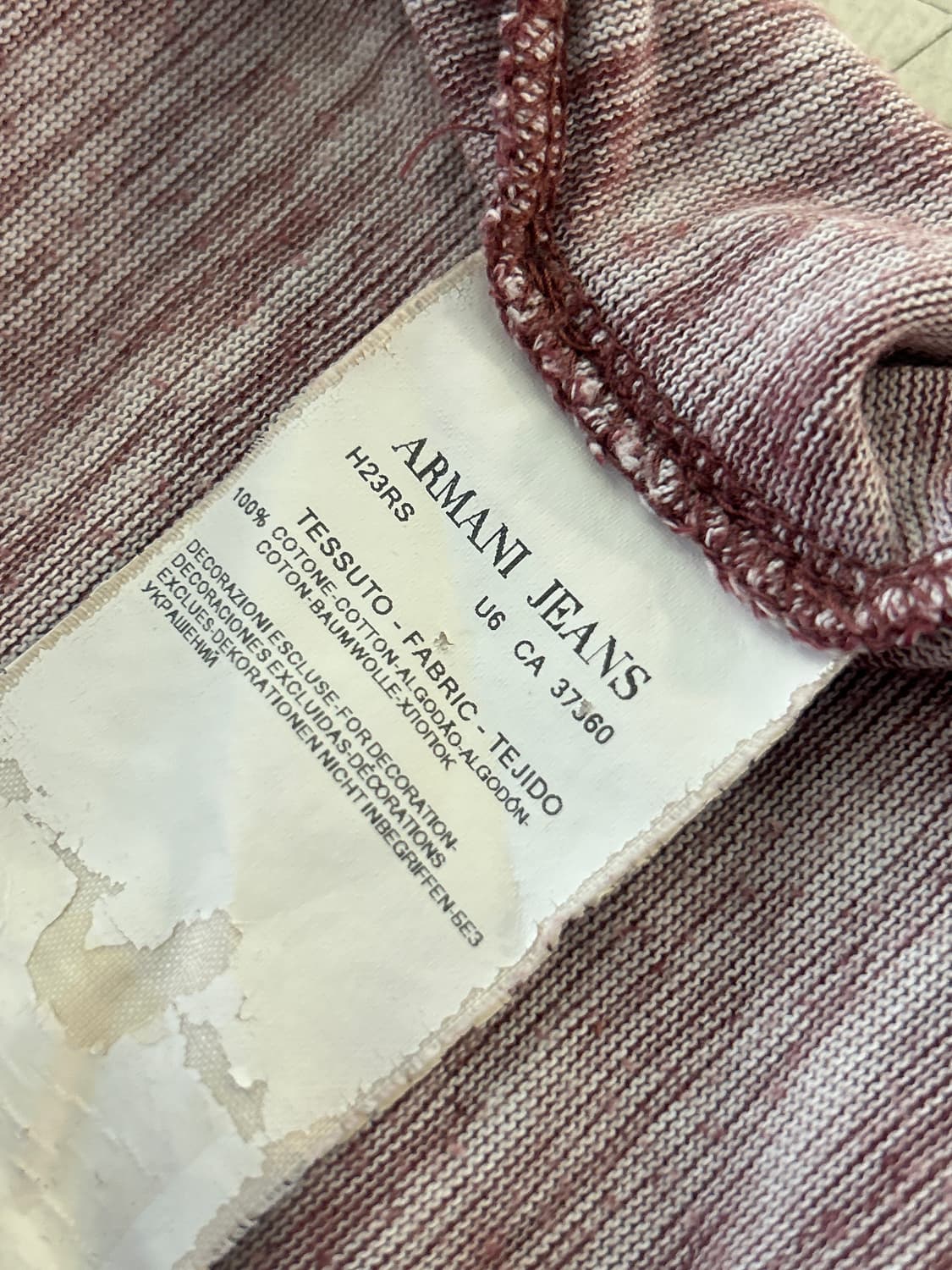 ARMANI Jeans 슬럽 반팔 상품이미지4