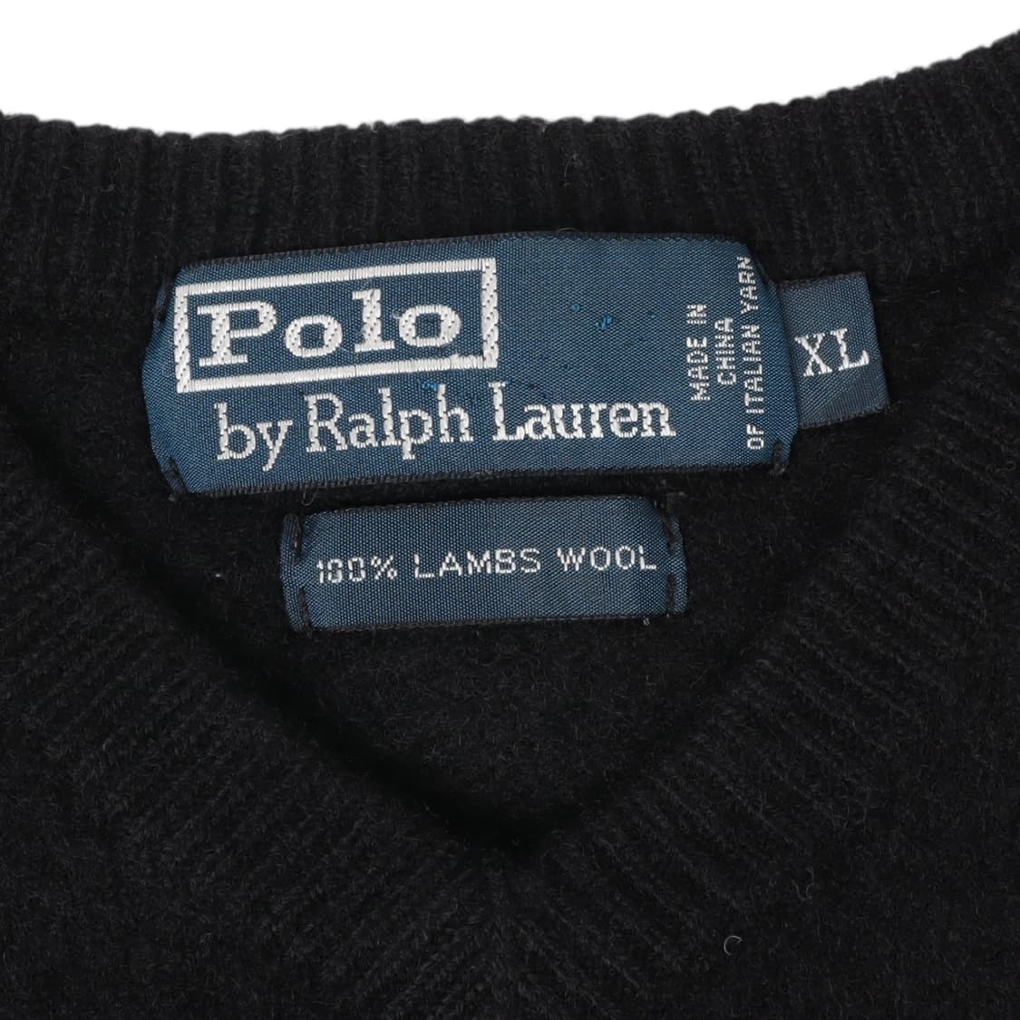 폴로 랄프로렌 블랙 램스울 브이넥 니트 상품이미지8