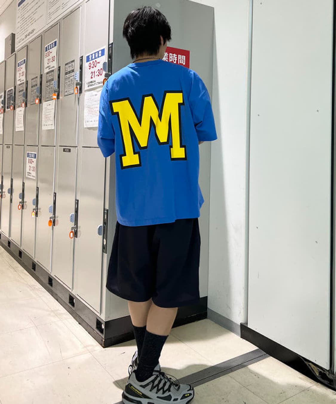 민나노 x 빔즈 x 챔피온 티셔츠 블루 L 상품이미지6