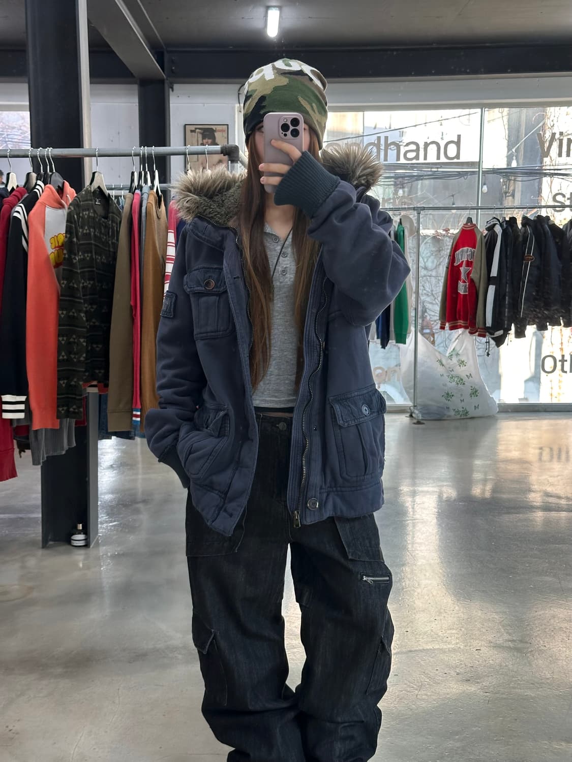 아베크롬비 머슬핏 울프죠 포켓 후드자켓 상품이미지2