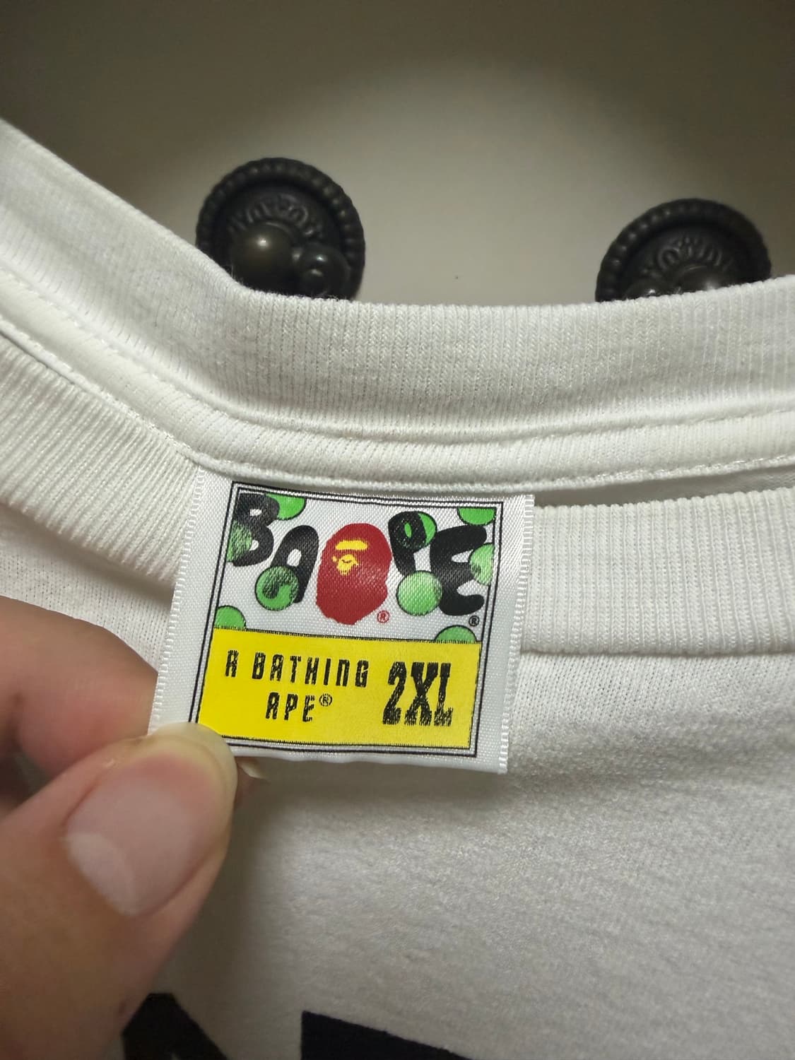 베이프 컬리지 티셔츠 2xl 상품이미지3