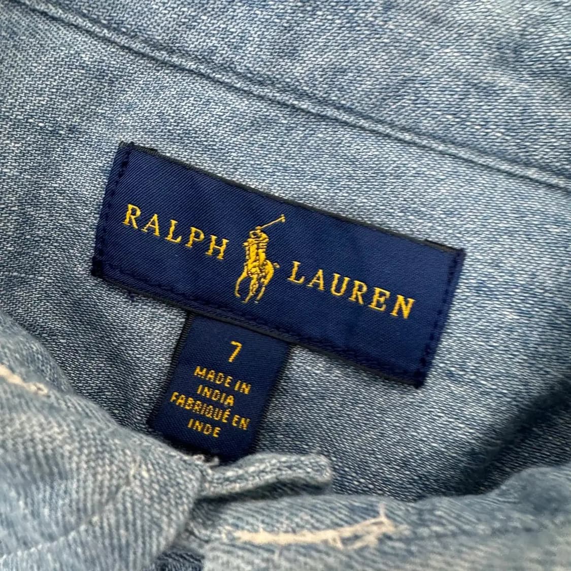 아동용 7 폴로 랄프로렌 타이거패치 데님 남방 셔츠  상품이미지7