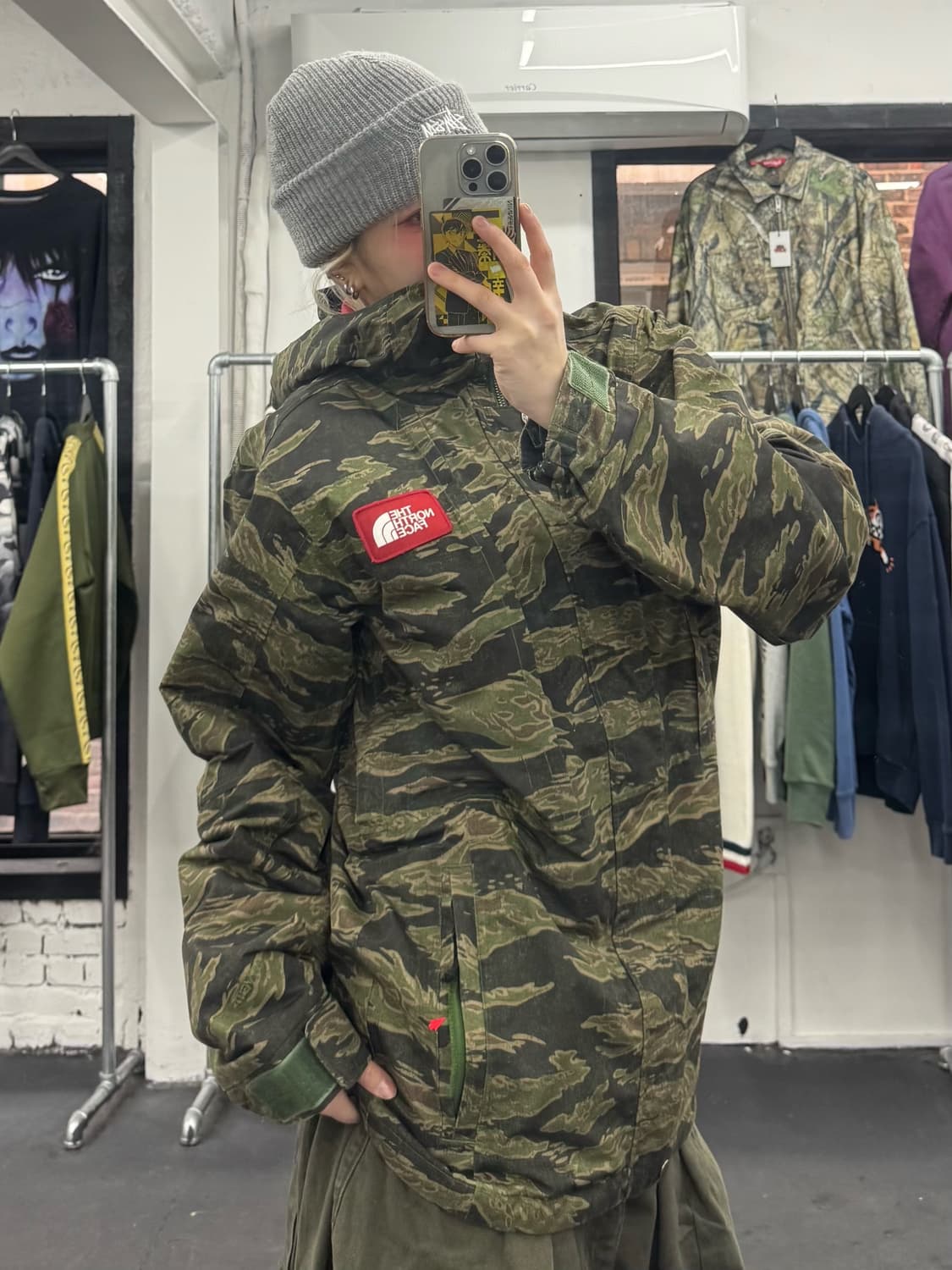 노스페이스 타이거카모 헌팅 바람막이 상품이미지3