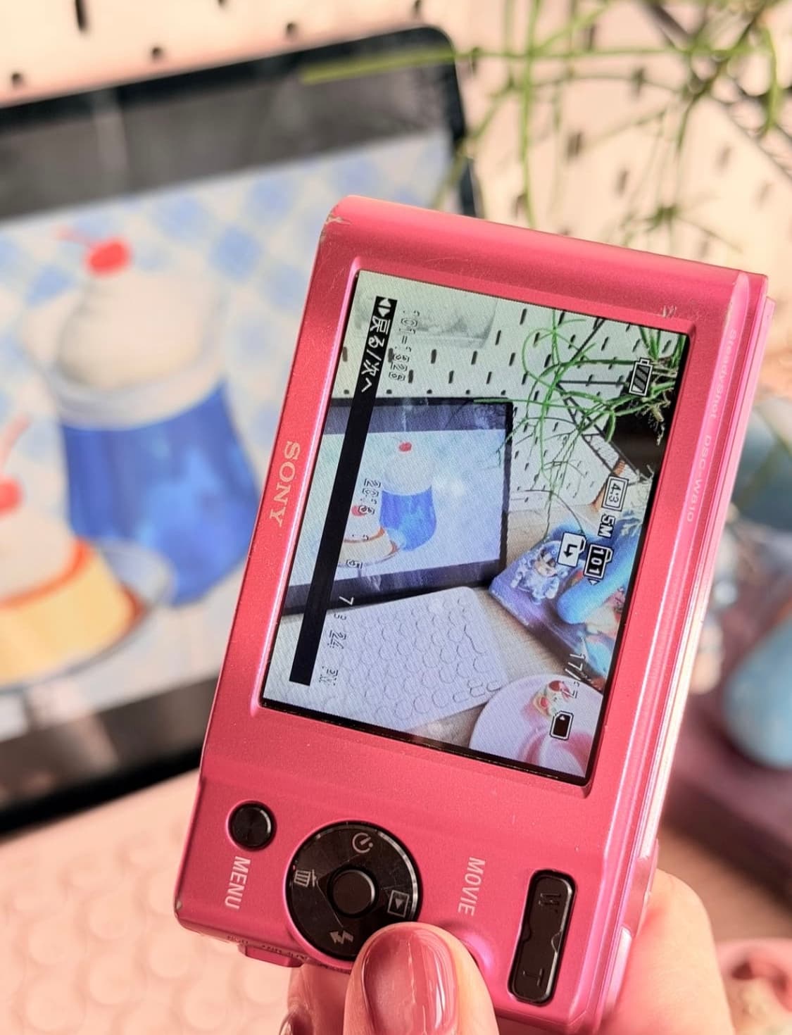 🍭 아이브 레이 픽🍭 소니 dsc-w810 핑크 빈티지 디카 상품이미지7