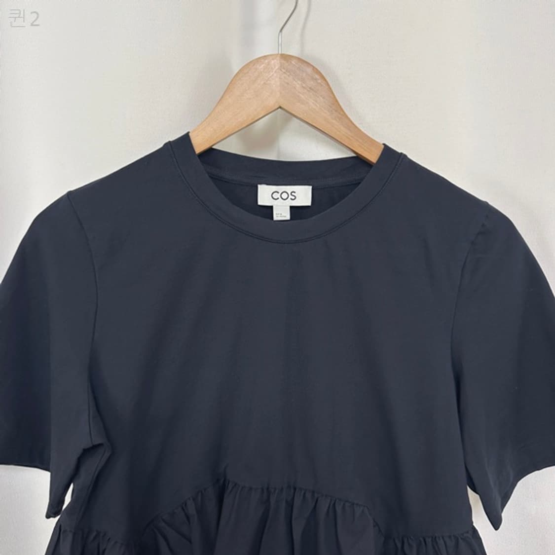 COS 코스 여자 반팔티 임부복티 검정 M  상품이미지2