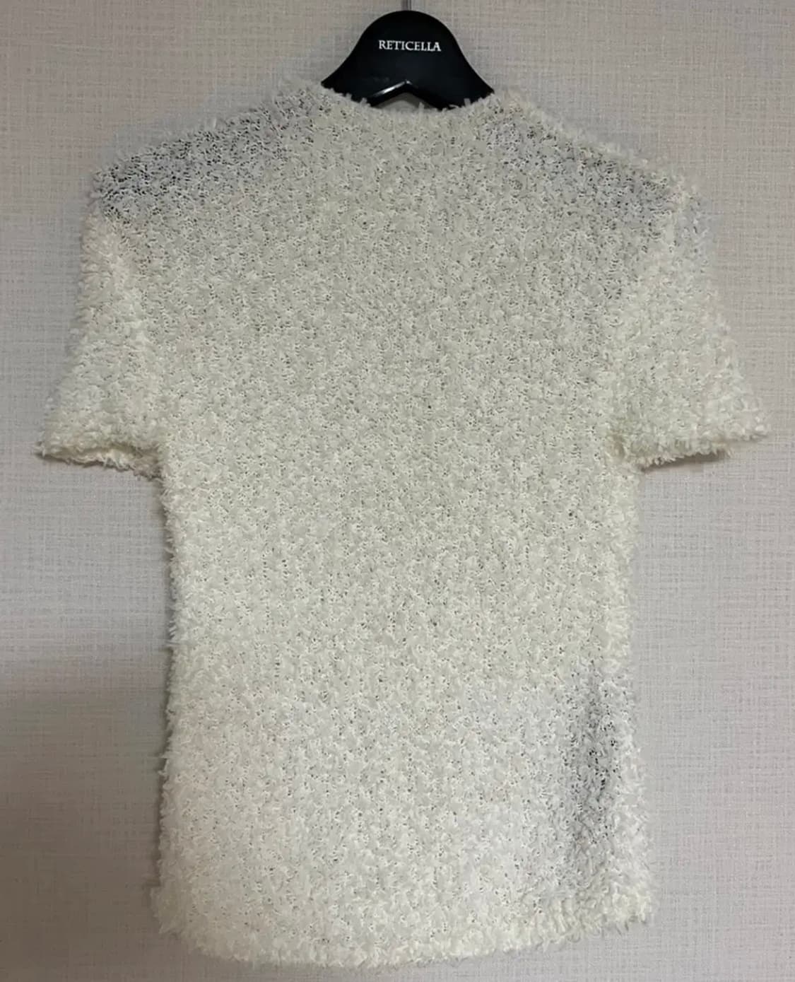 ZARA 부클 반팔 니트, 자라 부클 니트, 부클 탑, 부클 티셔츠 상품이미지4