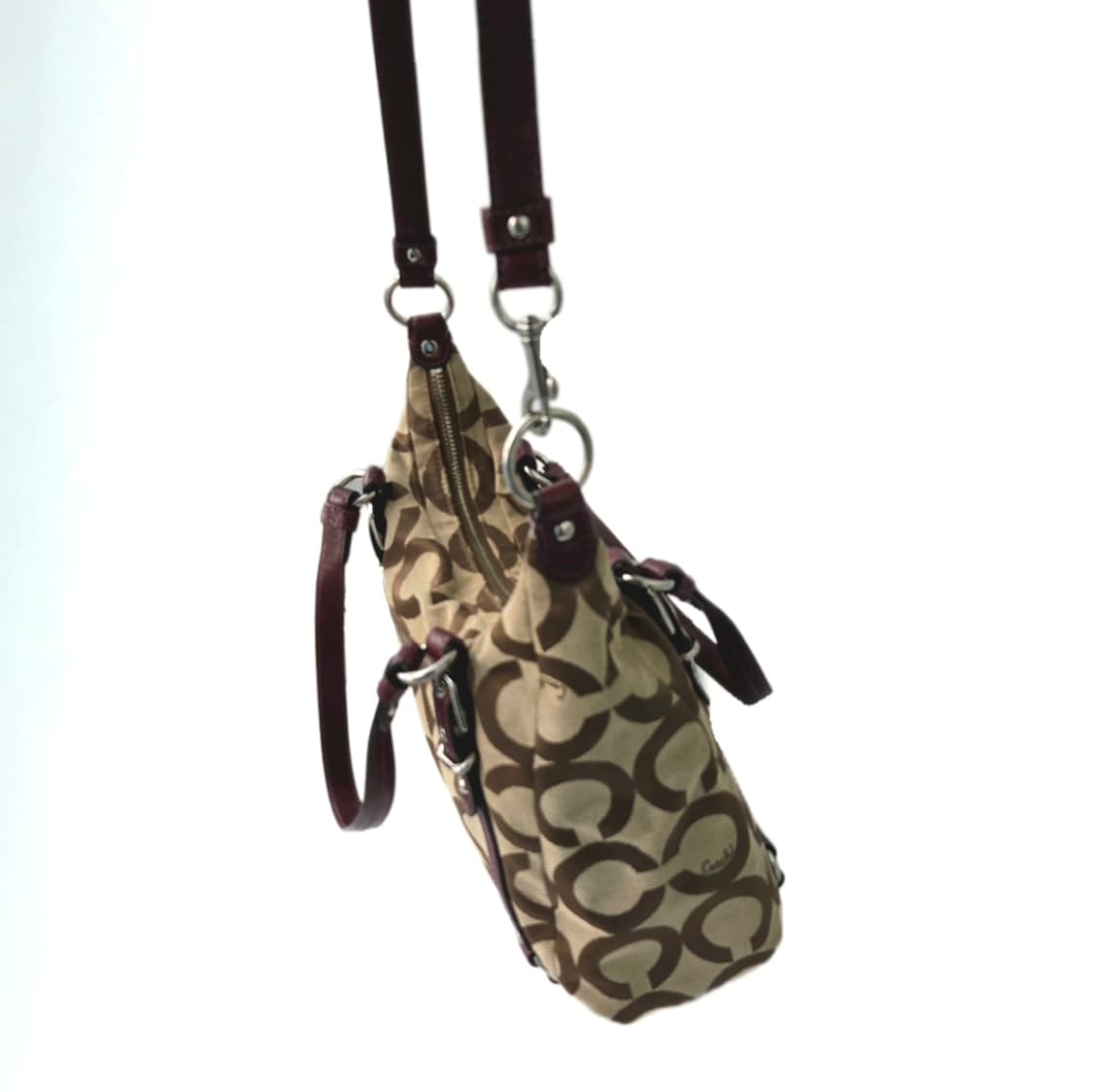 Coach Op Art Jacquard 2WAY Silver 상품이미지4