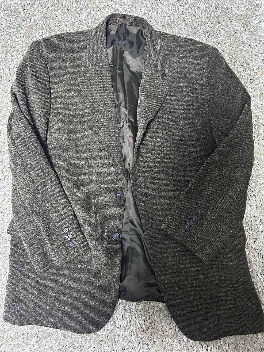 일본판 이태리원단 트위드 블레이저 사이즈 105~110 상품이미지1
