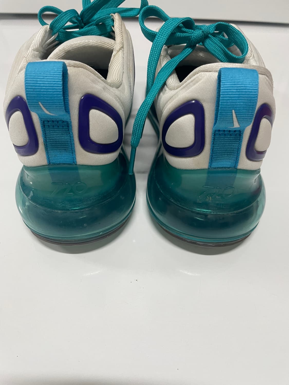 나이키 에어맥스 720 화이트&민트&퍼플 운동화 235m 상품이미지4