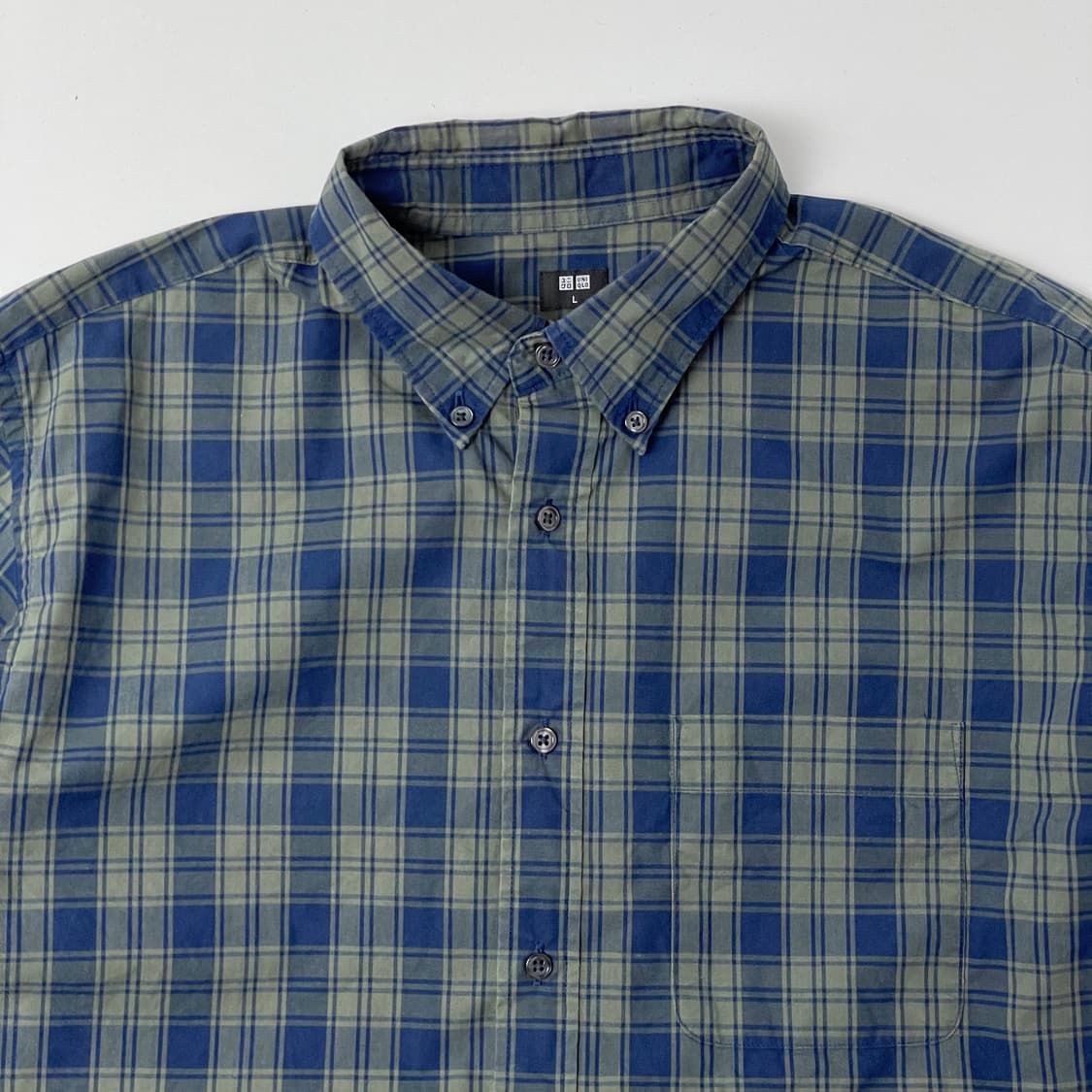 [중고] 유니클로 체크 셔츠 남방 긴팔 상품이미지3