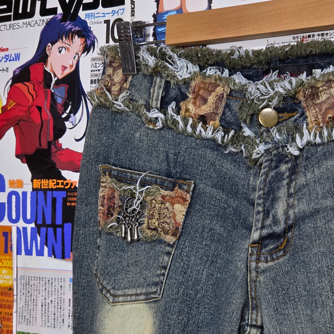 그런지 웨스턴 로우라이즈 부츠컷 데님 팬츠 상품이미지3