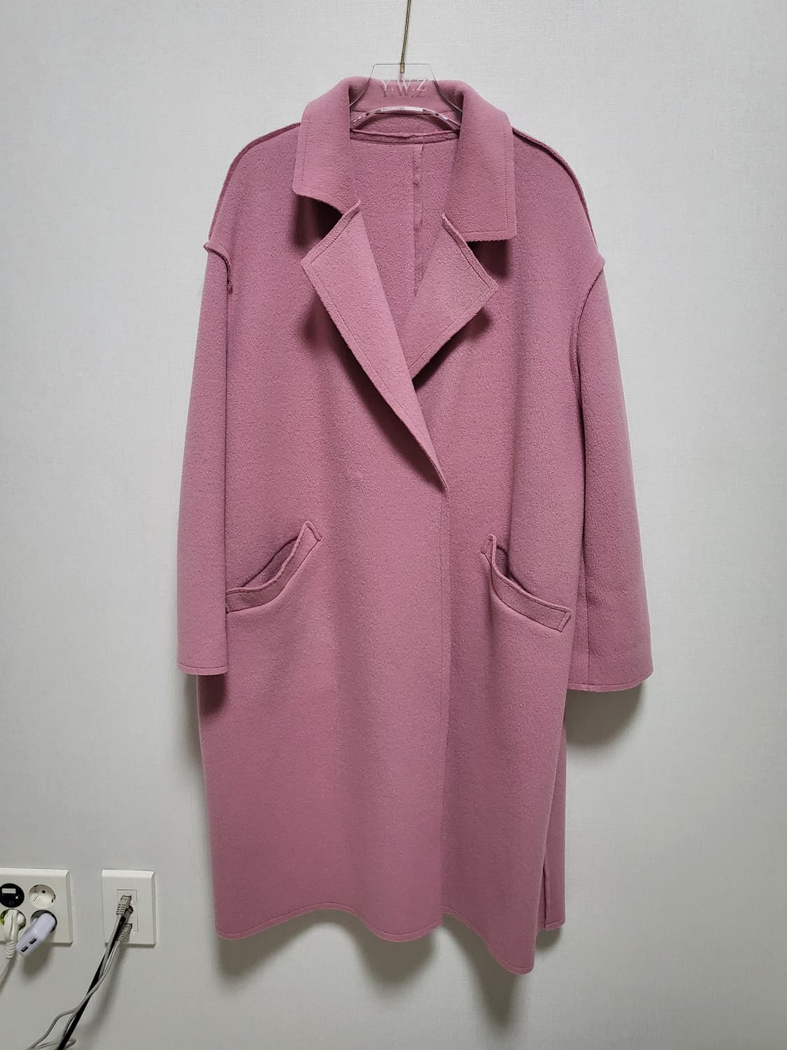 베네통 오버사이즈 핑크 코트 free 55-77 상품이미지7