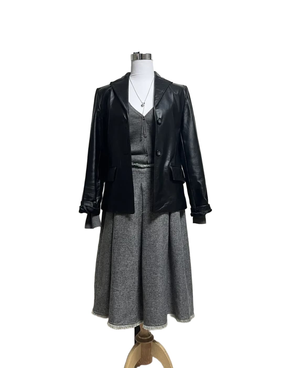 Fringe pin tuck skirt 상품이미지5