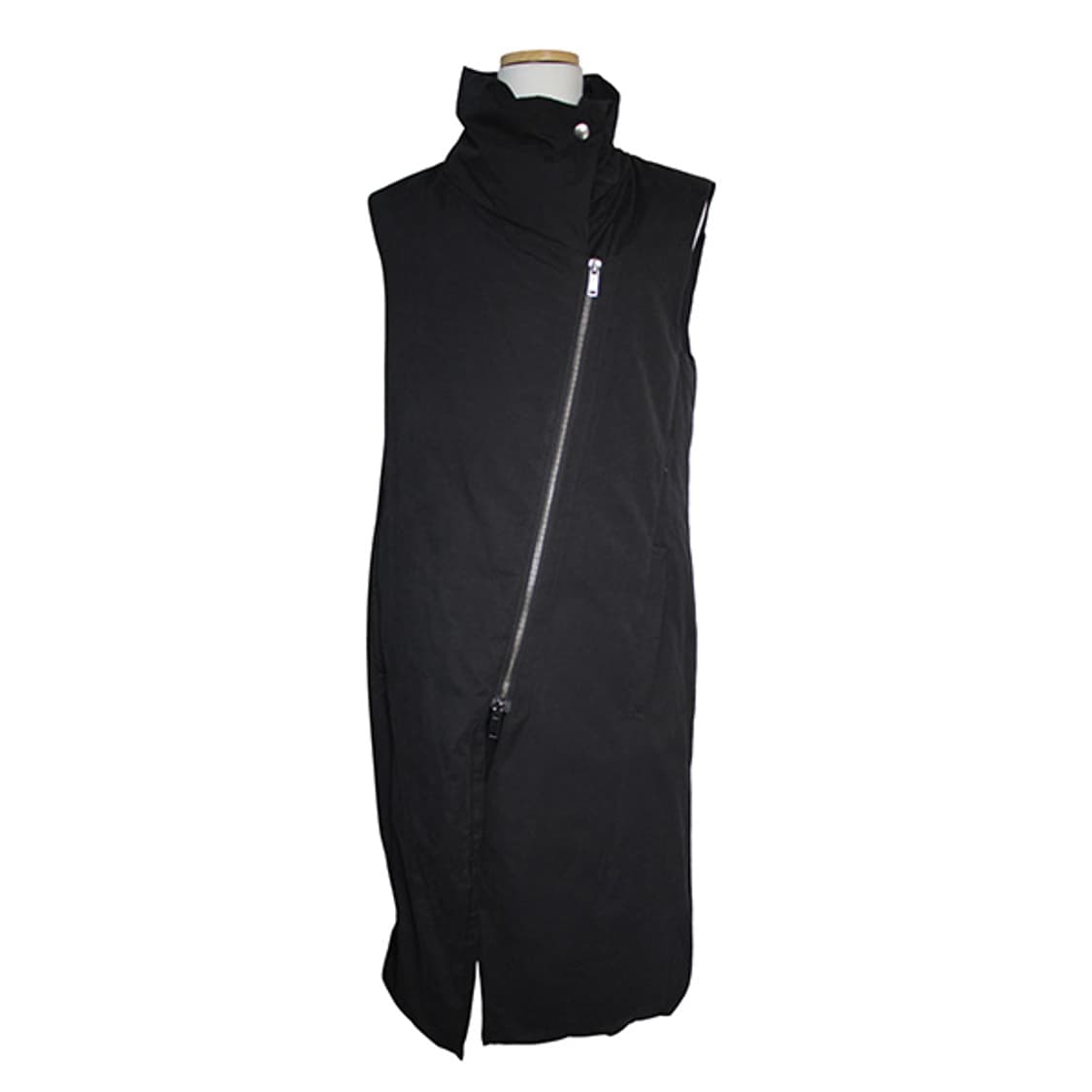 DKNY 퓨어 블랙 덕다운 패딩 롱베스트 55, 66 상품이미지1