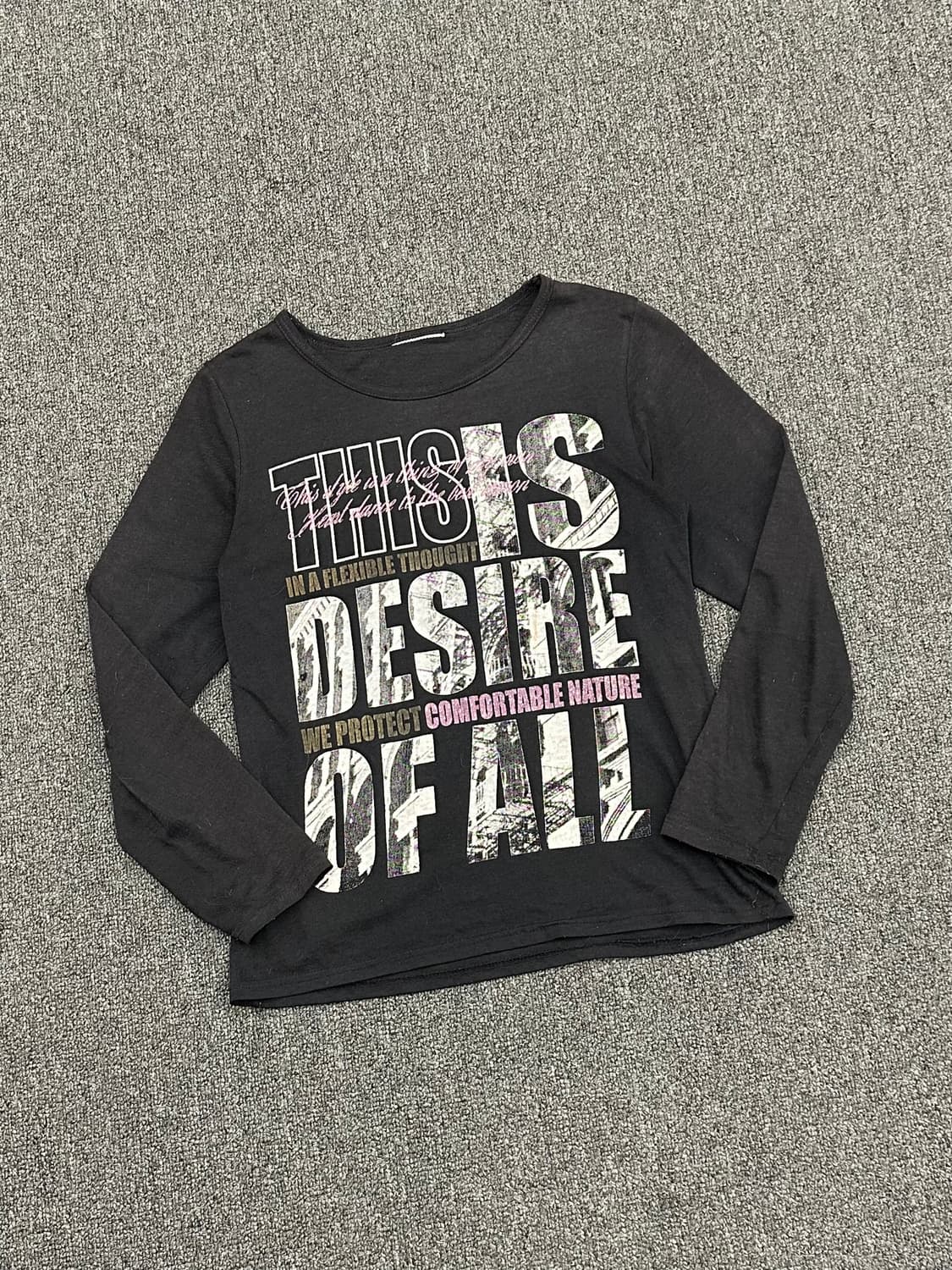 M)Japanese vintage 여성 y2k 그래픽 롱슬리브 상품이미지2