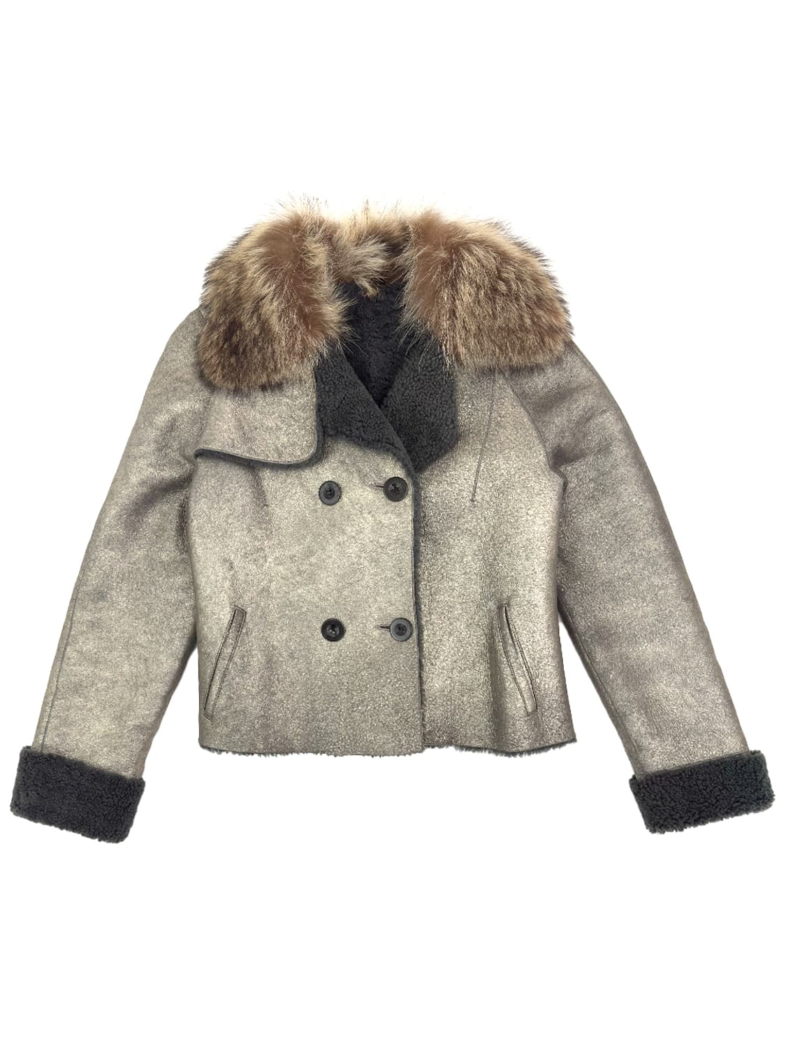 Battistoni Shearling Short Jacket/ Os 상품이미지1