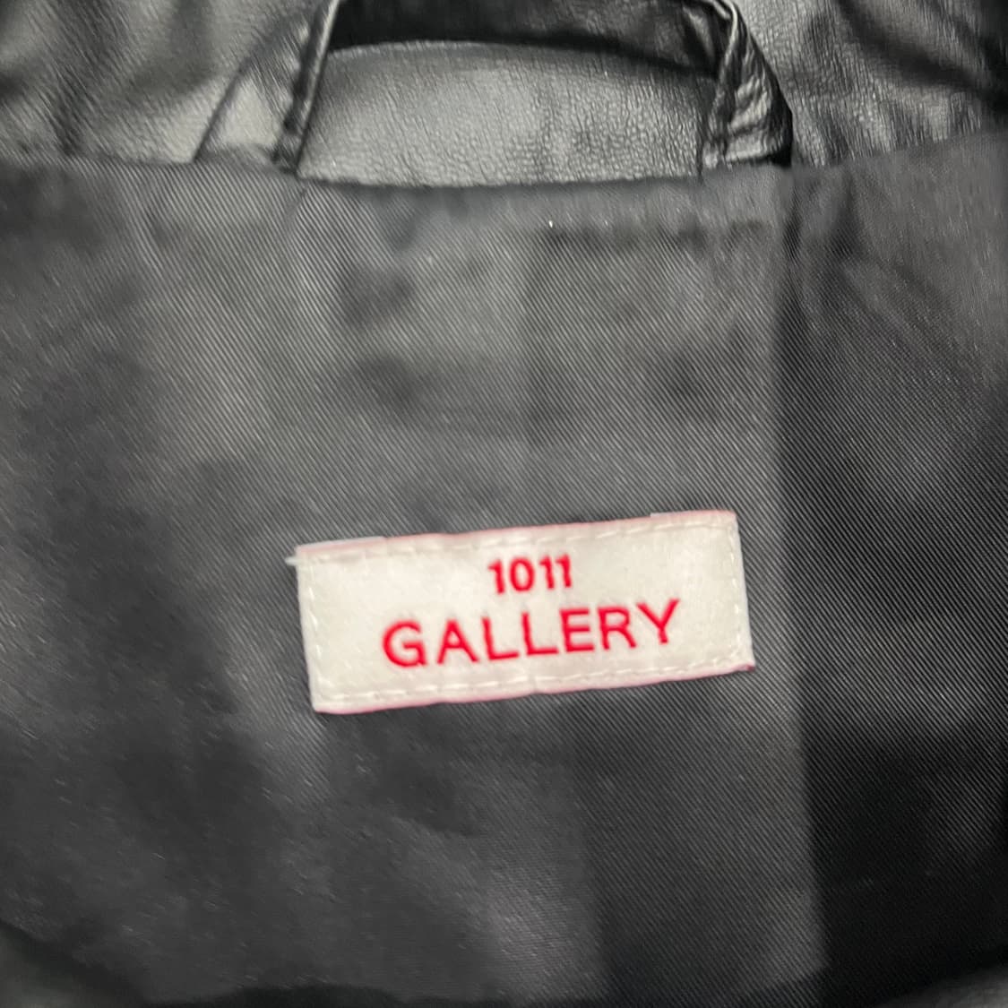 F 1011갤러리 자수 로고 레더 투웨이 집업 자켓 상품이미지5