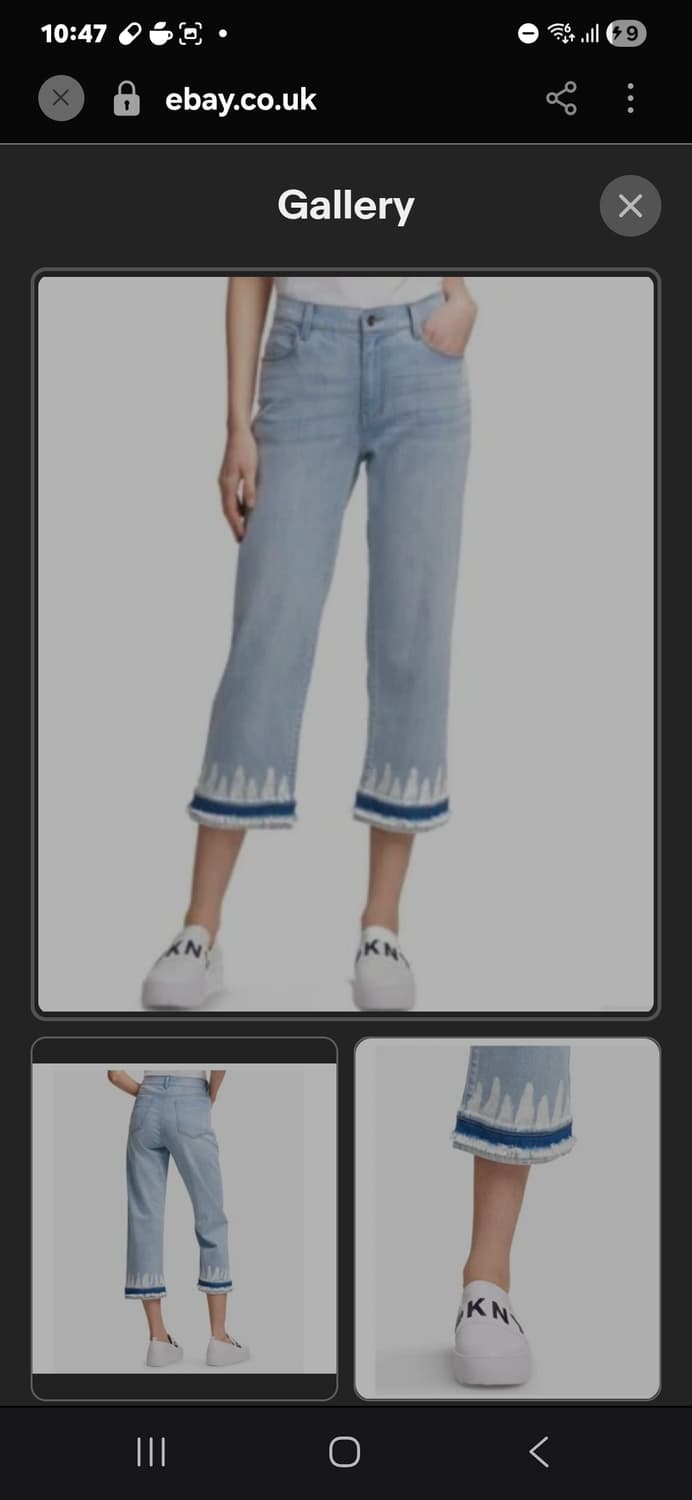 DKNY 크롭 데님 팬츠 상품이미지1