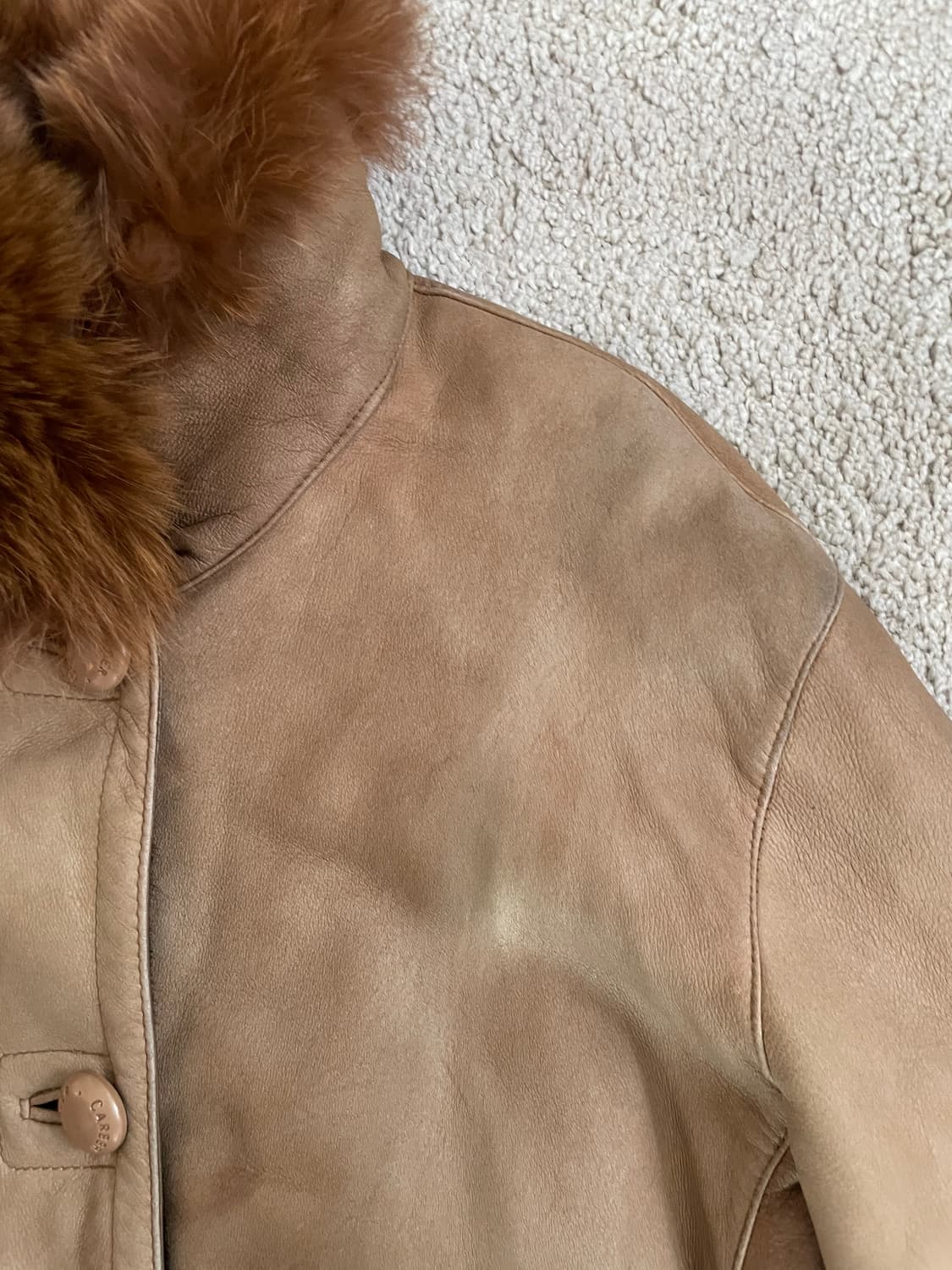  fox fur trimming sheepskin shearling jk 상품이미지7