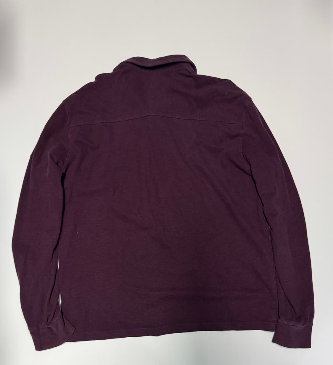 빈폴 아웃도어 패치 로고 긴팔 카라 티셔츠 2XL 퍼플 상품이미지2