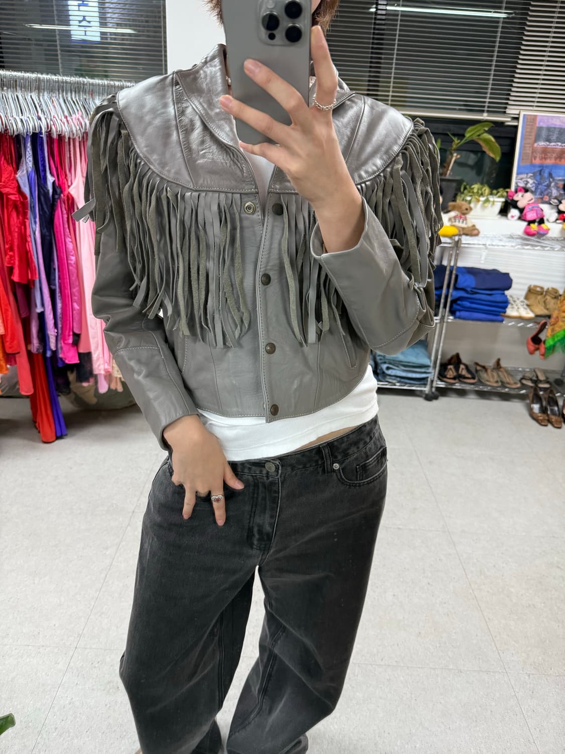 Mexico fringe jacket 프린지 가죽 자켓 상품이미지6