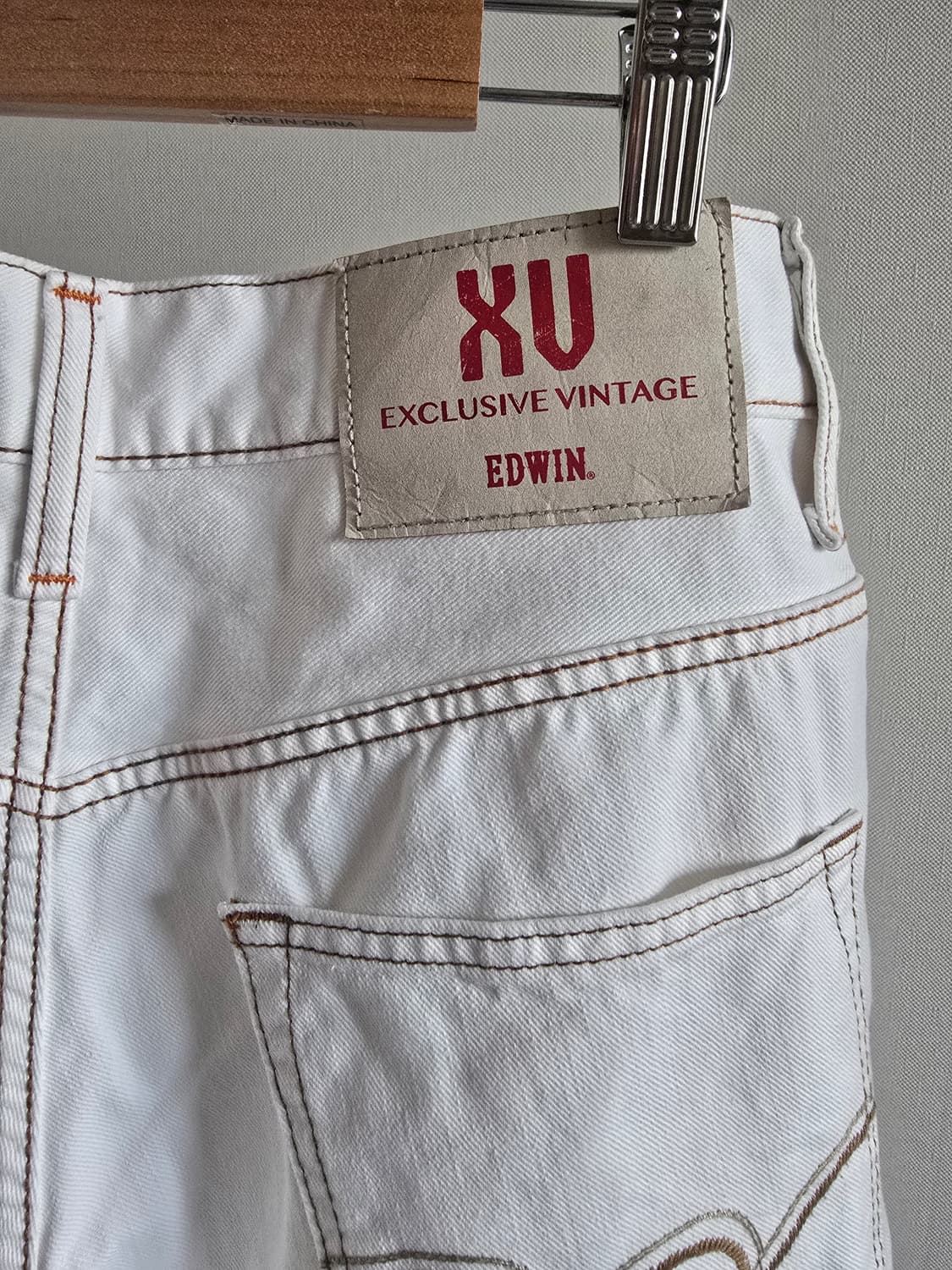 EDWIN EXCLUSIVE VINTAGE 화이트 데님 반바지] 상품이미지3