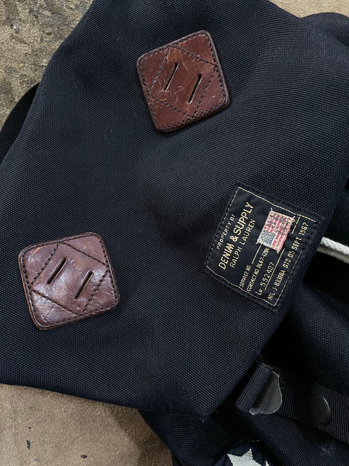 폴로랄프로렌(DS)/캔버스레더패치 백팩 상품이미지3