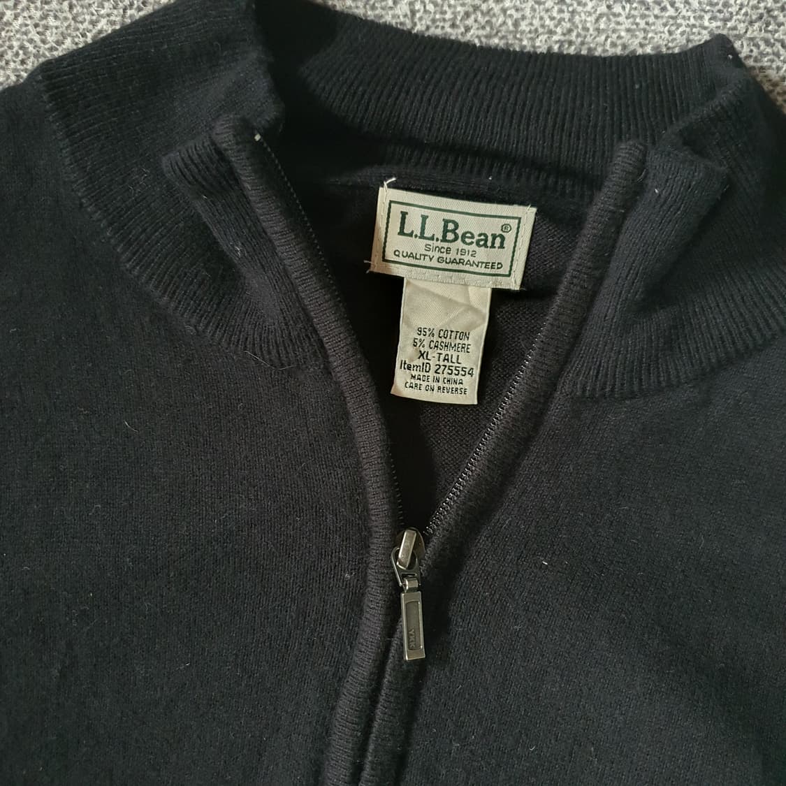 L.L.Bean 케시미어 혼방 하프 집업 니트  no.64 상품이미지3