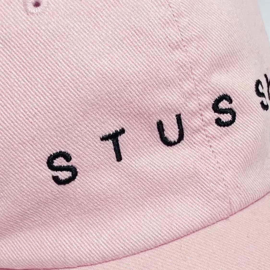 [정품] STUSSY 스투시 텍스트 로고자수 비비드핑크컬러 빈티지 볼캡 상품이미지7