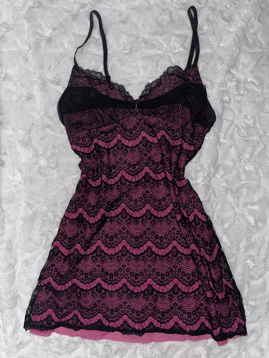 실물 보장♡ 대대장 큐빅 리본 셔링 레이스 슬립 뷔스티에 상품이미지1