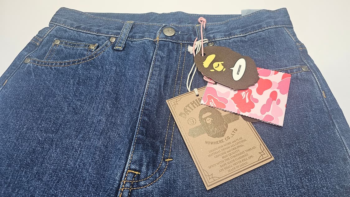 베이프 에이프 헤드 12온스 데님 팬츠 상품이미지3