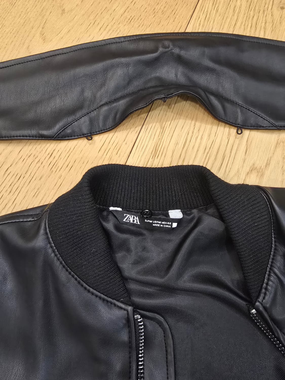 Zara leather jacket 상품이미지4