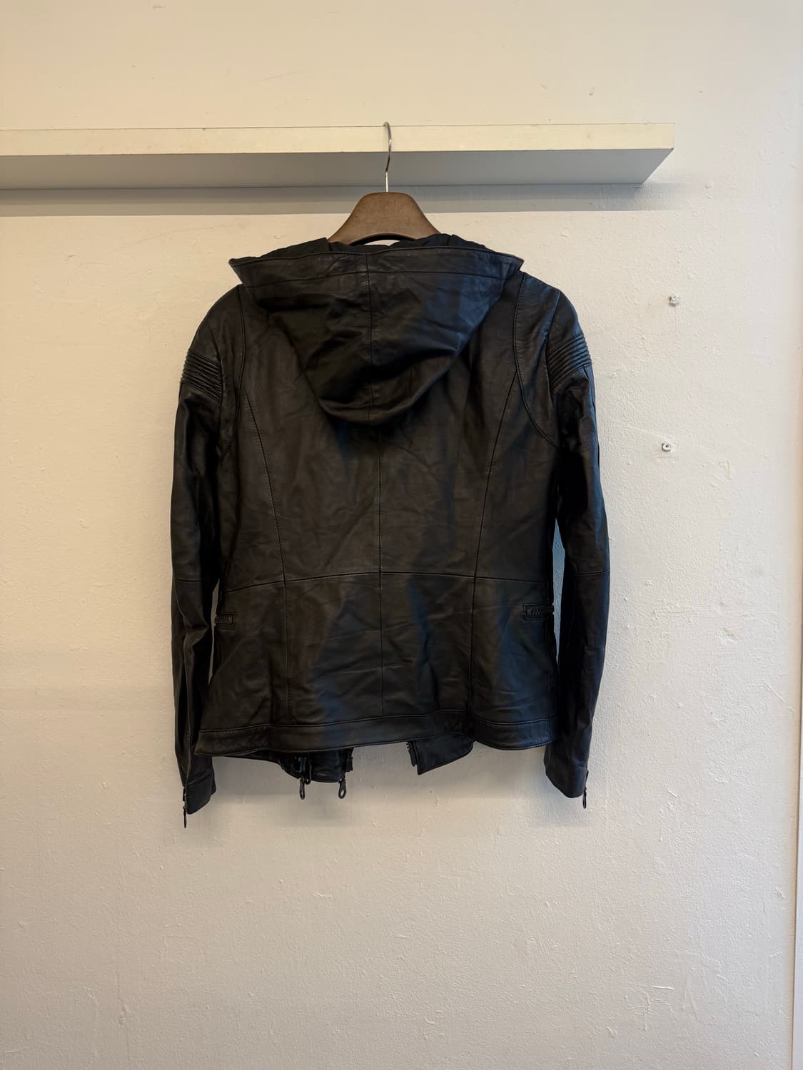 지에다 양가죽 후드자켓 상품이미지8