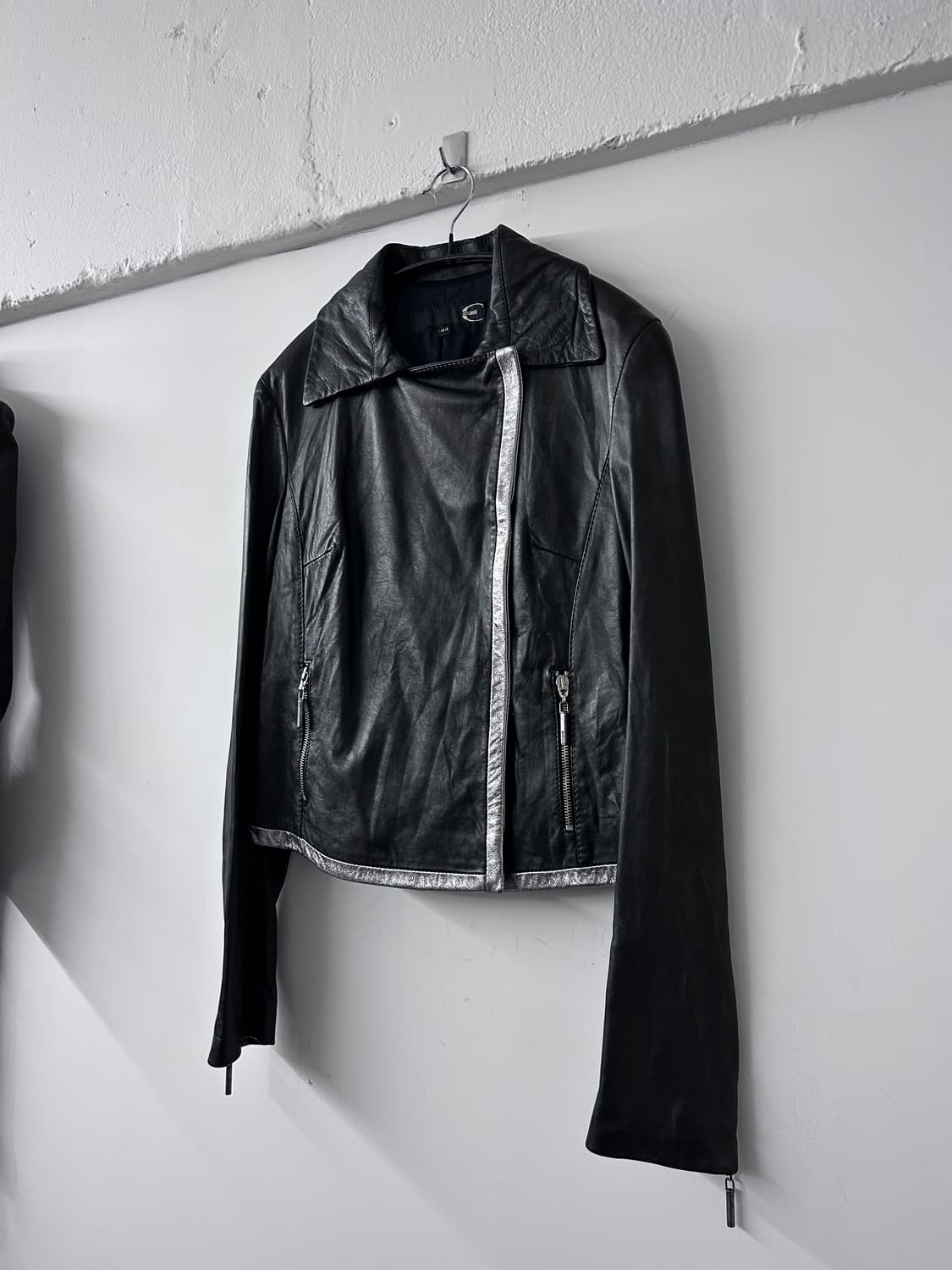 저스트 카발리 실버 라인 램스킨 자켓 상품이미지4