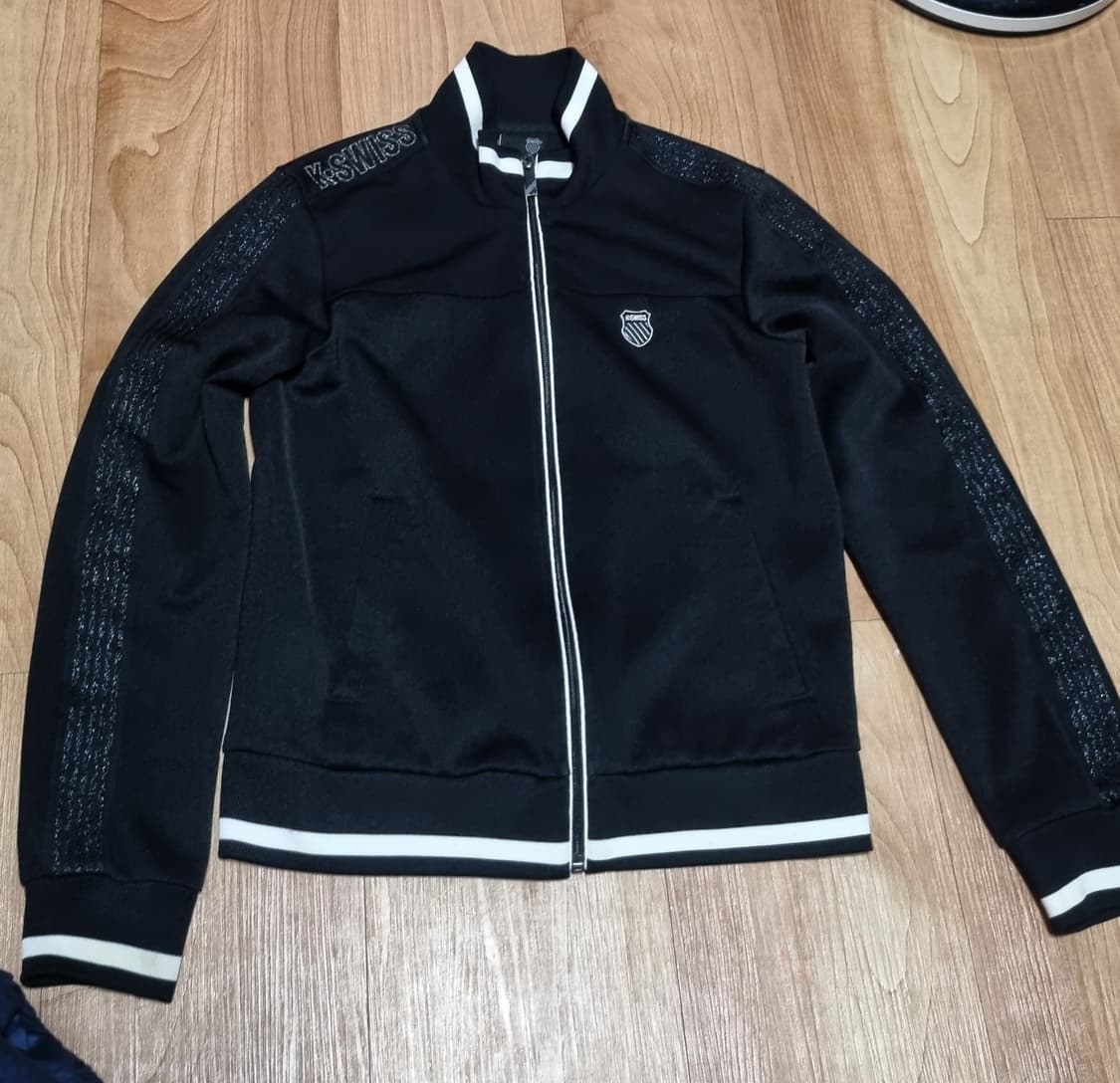 K.swiss 검정 긴팔 집업 자켓 져지 90 상품이미지1