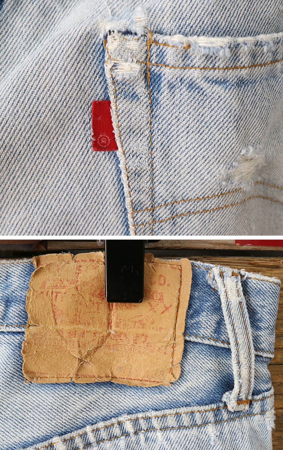 미국판 70S LEVIS 리바이스 501 블랭크텝 빈티지 셀비지 데님

 상품이미지6