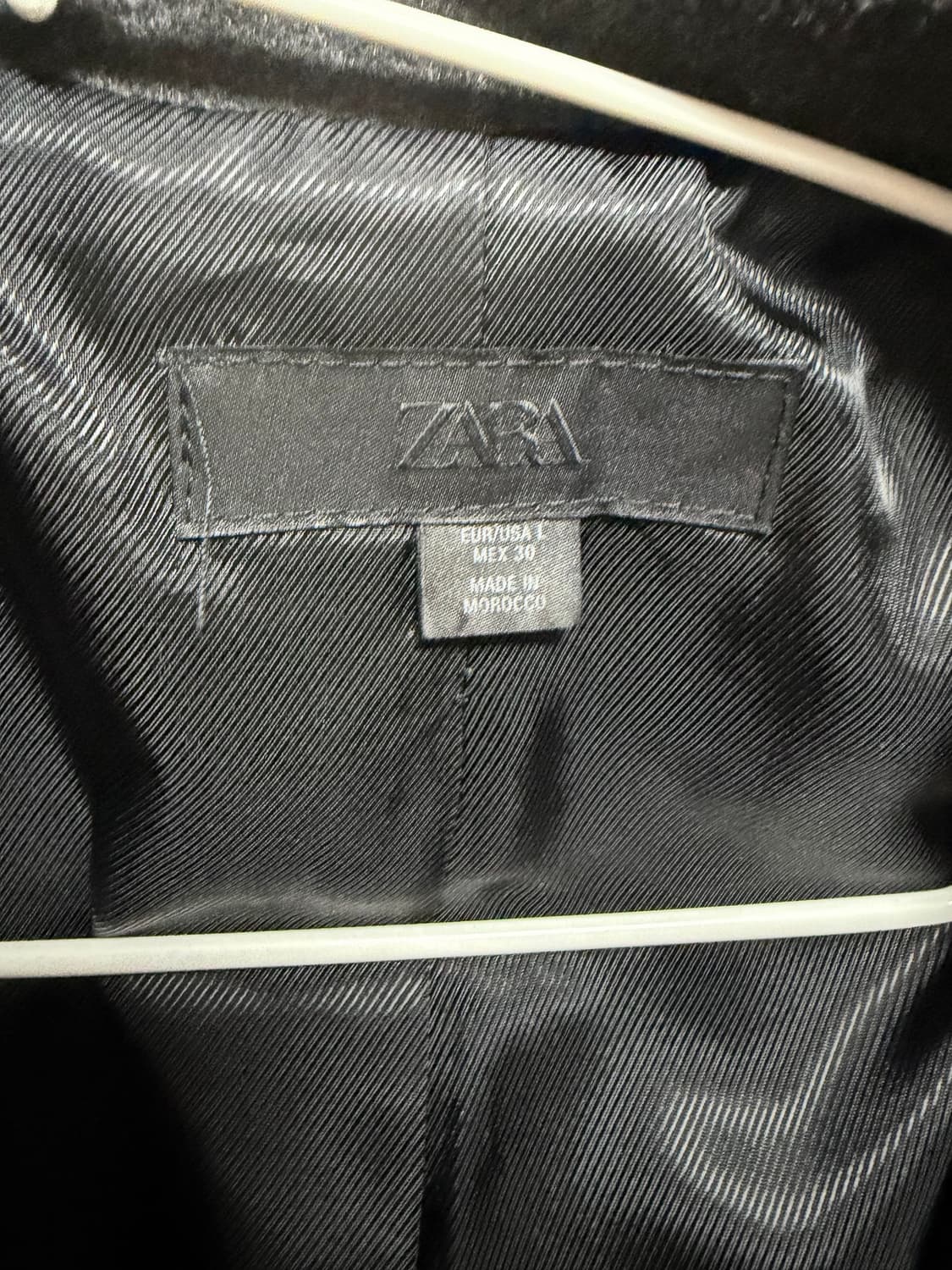 자라 하이넥 숏코트 차콜 상품이미지3