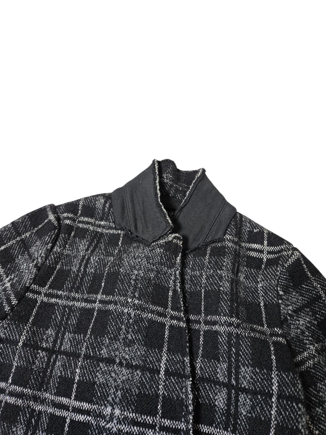 디젤 체크 더블 울코트 상품이미지4