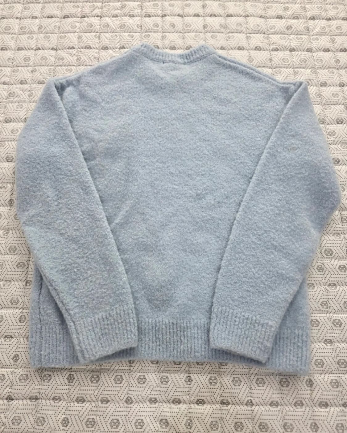 아미 AMI 빅하트 니트 하늘색 ~55반 상품이미지6