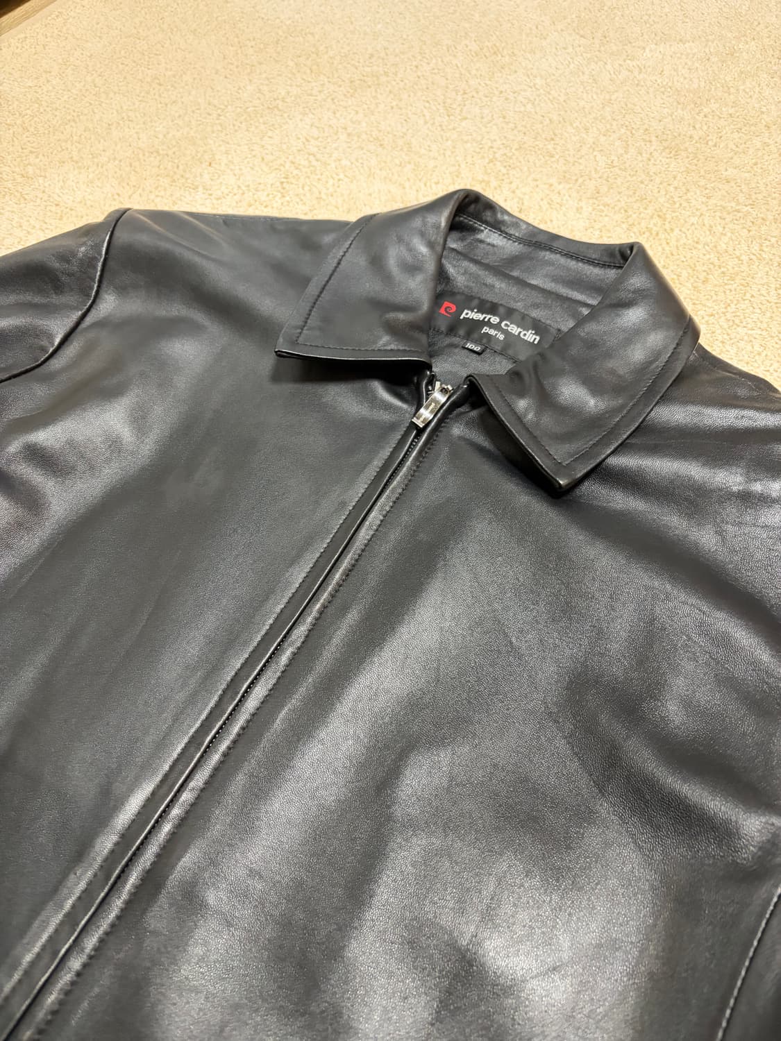 100) 피에르가르뎅 양가죽 싱글라이더 자켓 상품이미지3
