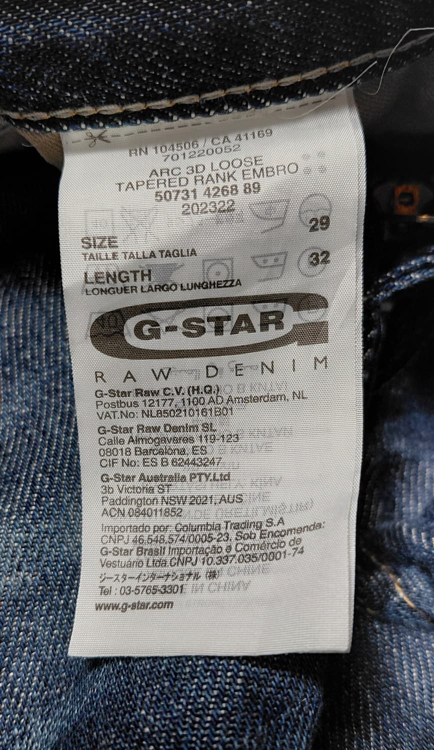 [29/32] G-STAR RAW 아크 3D 루즈 테이퍼드 데님 상품이미지6