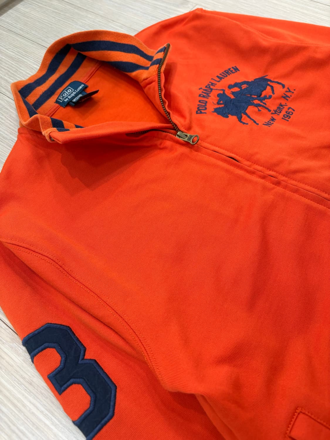 폴로 랄프로렌 빅포니 집업 져지 오렌지 상품이미지5