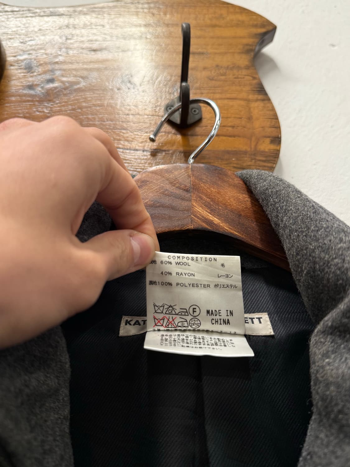 66) Katharine Hamnett London Grey Wool B 상품이미지7