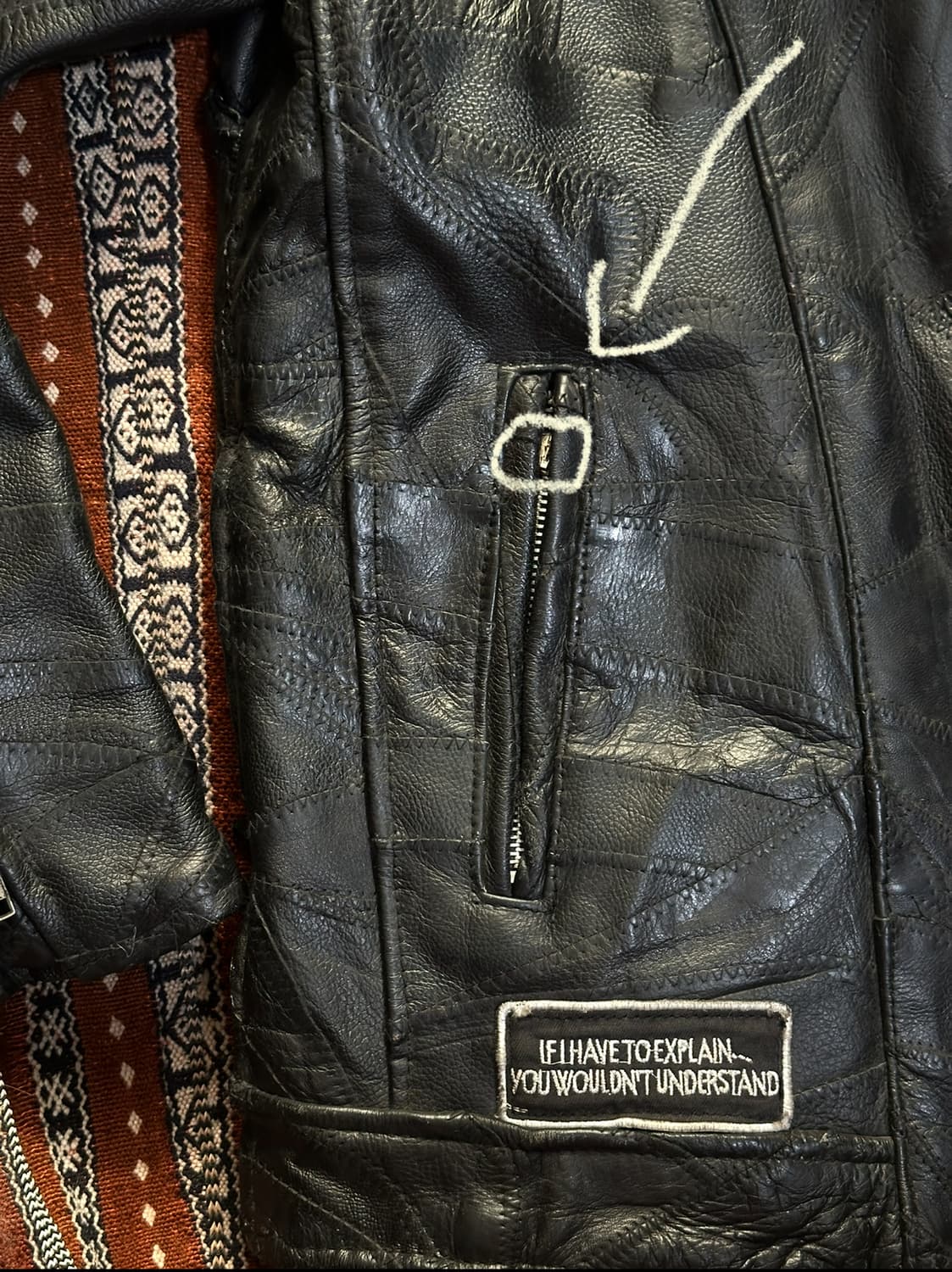 Diamond Plate 가죽 자켓 L 110 상품이미지8